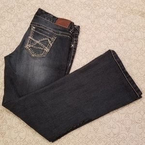 Maurices dark wash flare jeans